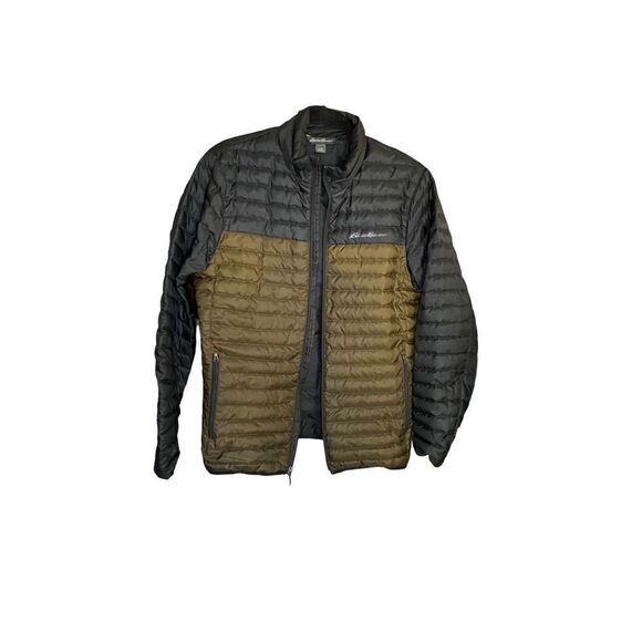 Eddie Bauer men’s puffer color block front zip down jacket size small - Picture 2 of 6